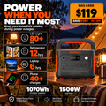 1070Wh Solar Generator Kit + FREE 200W Solar Panel (Limited BOGO)