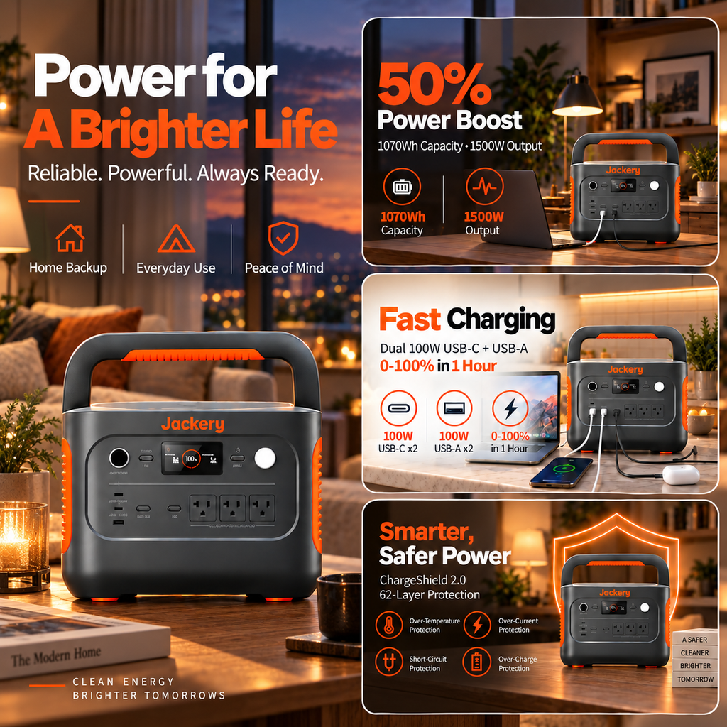 1070Wh Solar Generator Kit + FREE 200W Solar Panel (Limited BOGO)