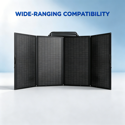 400W Portable Foldable Solar Panel with Stand - IP68 Waterproof
